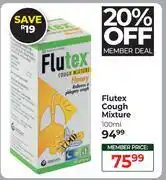 Dis-Chem Flutex Cough Mixture-100ml offer