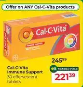 Dis-Chem Cal-C-Vita Immune Support-30 Effervescent Tablets offer