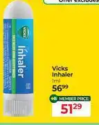 Dis-Chem Vicks Inhaler-1ml offer