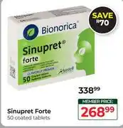 Dis-Chem Sinupret Forte-50 Coated Tablets offer