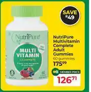 NutriPure Multivitamin Complete Adult Gummies-60 Gummies