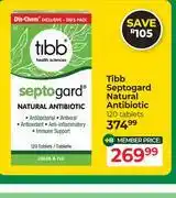 Dis-Chem Tibb Septogard Natural Antibiotic-120 Tablets offer