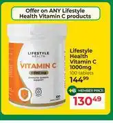 Dis-Chem Lifestyle Health Vitamin C 1000mg-100 Tablets offer