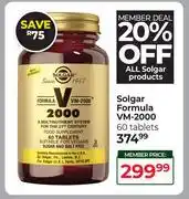 Dis-Chem Solgar Formula VM-2000-60 Tablets offer