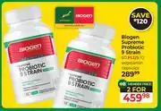 Dis-Chem Biogen Supreme Probiotic 9 Strain 60 Plus 10 Vegetarian Capsules-For 2 offer