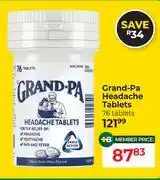 Dis-Chem Grand-Pa Headache Tablets-76 Tablets offer