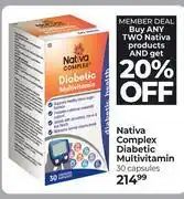 Dis-Chem Nativa Complex Diabetic Multivitamin-30 Capsules offer