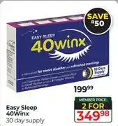 Dis-Chem Easy Sleep 40 Winx 30 Day Supply-For 2 offer