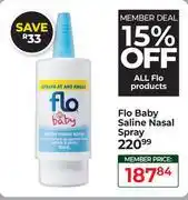Dis-Chem Flo Baby Saline Nasal Spray offer