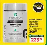 Dis-Chem Food Grown Burnout Adrenal Support 60 Capsules offer