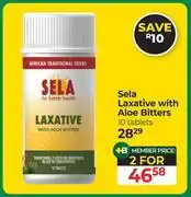 Dis-Chem Sela Laxative With Aloe Bitters 10 Tablets-For 2 offer