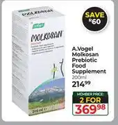 Dis-Chem A.Vogel Molkosan Prebiotic Food Supplement-For 2 x 200ml offer