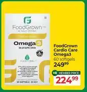 Dis-Chem Food Grown Cardio Care Omega 3 60 Softgels offer