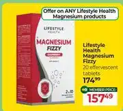 Dis-Chem Lifestyle Health Magnesium Fizzy 20 Effervescent Tablets offer