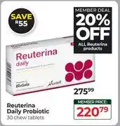Dis-Chem Reuterina Daily Probiotic 30 Chew Tablets offer