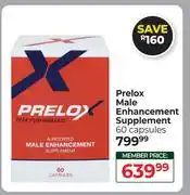 Dis-Chem Prelox Male Enhancement Supplement 60 Capsules offer