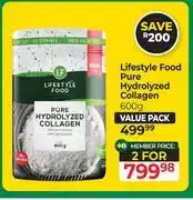 Dis-Chem Lifestyle Food Pure Hydrolyzed Collagen-For 2 x 600g offer
