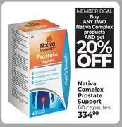 Dis-Chem Nativa Complex Prostate Support 60 Capsules offer