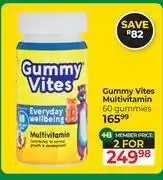 Dis-Chem Gummy Vites Multivitamin 60 Gummies-For 2 offer