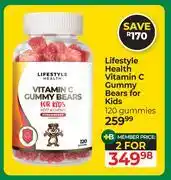 Dis-Chem Lifestyle Health Vitamin C Gummy Bears For Kids 120 Gummies-For 2 offer