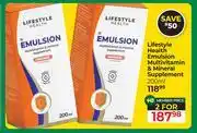 Dis-Chem Lifestyle Health Emulsion Multivitamin & Mineral Supplement-For 2 x 200ml offer
