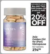 Dis-Chem Zoie Golden Giri For (Peri) Menopause 60 Tablets offer