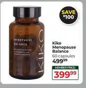 Dis-Chem Kiko Menopause Balance 60 Capsules offer
