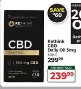 Dis-Chem Rethink CBD Daily Oil 5mg-30ml offer