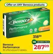 Dis-Chem Berocca Performance 30 Effervescent Tablets offer