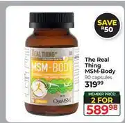 Dis-Chem The Real Thing MSM Body 90 Capsules-For 2 offer