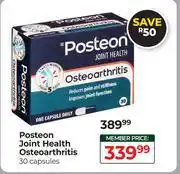 Dis-Chem Posteon Joint Health Osteoarthritis 30 Capsules offer