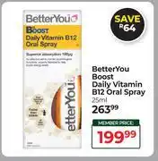 Dis-Chem Better You Boost Daily Vitamin B12 Oral Spray-25ml offer