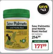 Dis-Chem Saw Palmetto & Nettle Root Herbal 60 Tablet offer