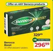 Dis-Chem Berocca Boost 30 Effervescent Tablets offer