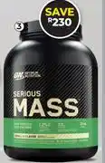 Dis-Chem Optimum Nutrition Serious Mass-2.73Kg offer