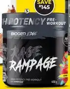 Dis-Chem Biogen Rage Rampage Pre Workout-400g offer