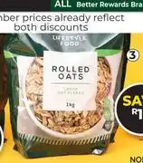 Dis-Chem Lifestyle Food Rolled Oats-1Kg offer