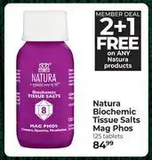 Dis-Chem Natura Biochemic Tissue Salts Mag Phos 125 Tablets offer