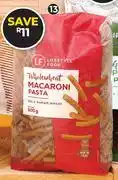 Dis-Chem Lifestyle Food Whole Wheat Macaroni Pasta-500g offer
