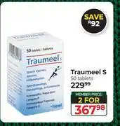 Dis-Chem Traumeel S 50 Tablets-For 2 offer