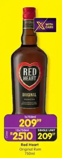 Shoprite Liquor Red Heart Original Rum offer
