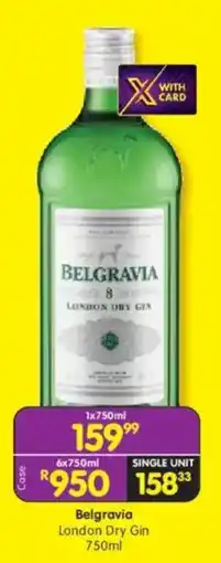 Shoprite Liquor Belgravia London Dry Gin offer