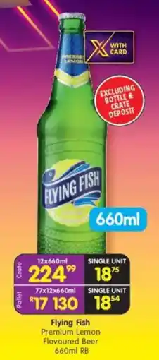 Shoprite Liquor Flying Fish Premium Lemon Flavoured Beer RB offer