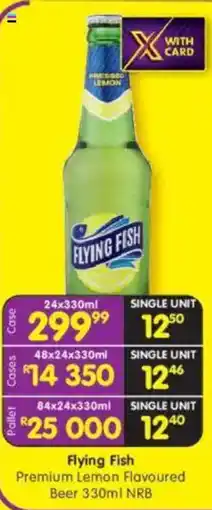 Shoprite Liquor Flying Fish Premium Lemon Flavoured Beer NRB offer