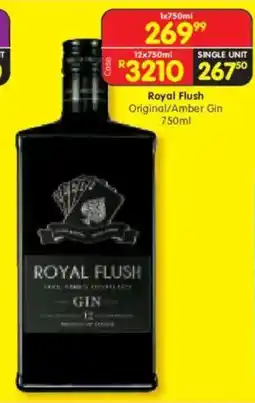 Shoprite Liquor Royal Flush Original/ Amber Gin offer