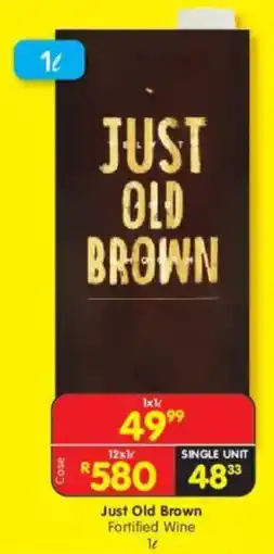 Shoprite Liquor Just Old Brown Fortified Wine offer