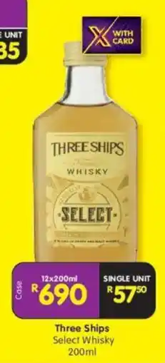 Shoprite Liquor Three Ships Select Whisky offer