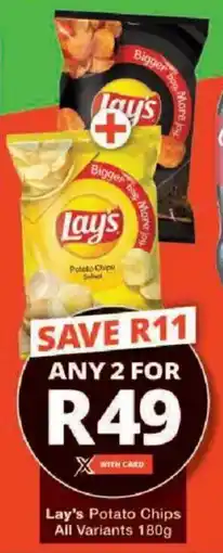 Checkers Hyper Lay's Potato Chips All Variants offer