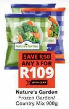 Checkers Hyper Nature's Garden Frozen Garden/ Country Mix offer