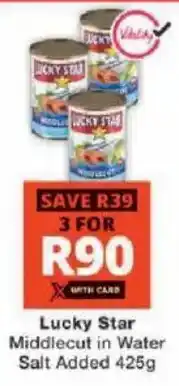 Checkers Hyper Lucky Star Middlecut in Water Salt Added offer